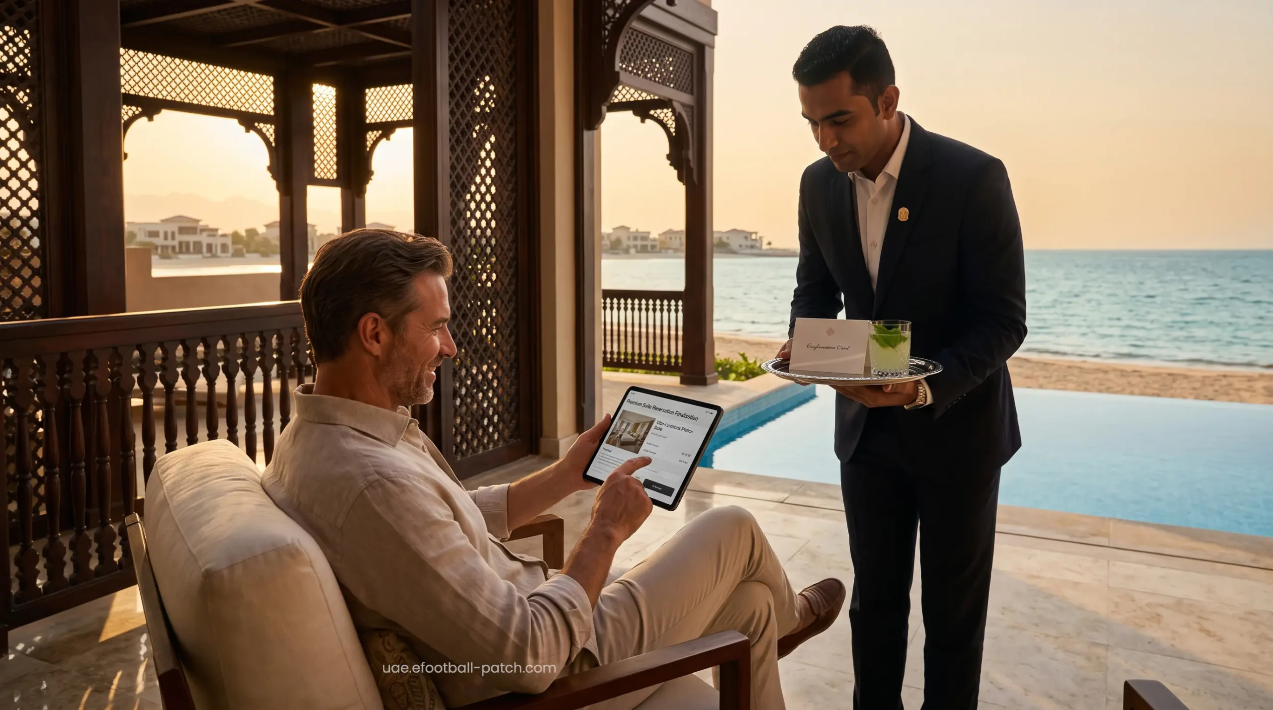 Exclusive premium tariffs displayed for Ras Al Khaimah private beach villas.